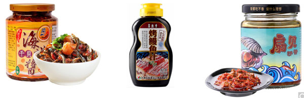 海鲜酱灌装机样品展示